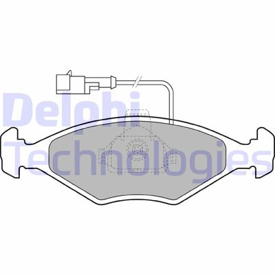 Комплект тормозных колодок, дисковый тормоз DELPHI LP1415 для FIAT ALBEA