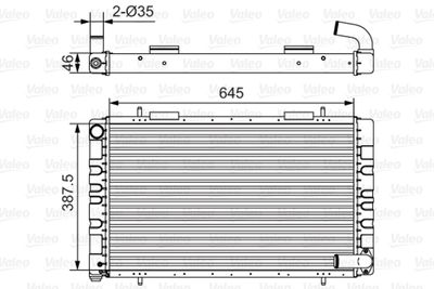 VALEO 731235 Радіатор охолодження двигуна для LAND ROVER (Ленд ровер)