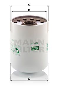 Oljefilter MANN-FILTER W 1254 x