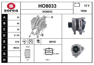 GENERATOR SNRA HO8033