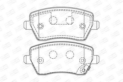 BREMSBELAGSATZ SCHEIBENBREMSE CHAMPION 573255CH 1