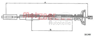 Cable Pull, clutch control 10.340