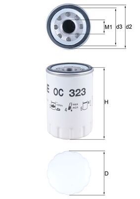 Filtr oleju KNECHT OC 323 produkt