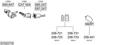 Układ wydechowy BOSAL SYS22778
