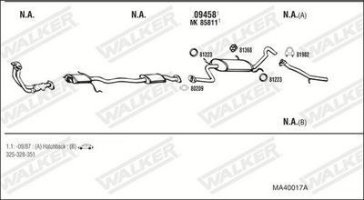 Изпускателна система WALKER MA40017A
