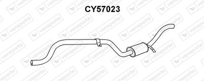 Глушитель выхлопных газов конечный VENEPORTE CY57023 для CHRYSLER VOYAGER