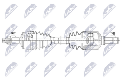 полуоска NTY NPW-FT-121