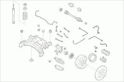 Układ kierowniczy SACHS MERCE-C-KLA-RS013