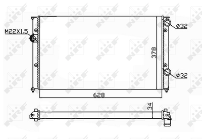 WILMINK GROUP WG1722880 Радиатор охлаждения двигателя для VW PASSAT B3/B4 Variant (3A5, 35I)