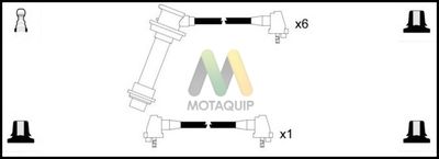 Комплект проводов зажигания MOTAQUIP LDRL1355 для TOYOTA SUPRA