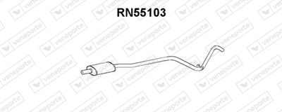 Предглушитель выхлопных газов VENEPORTE RN55103 для RENAULT RAPID
