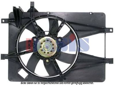 Вентилятор, охлаждение двигателя AKS DASIS 088085N для FIAT ALBEA