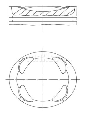 Поршень MAHLE 503 PI 00110 000 для PORSCHE 911