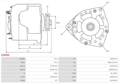 Alternator A0689S