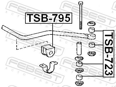 BUCSA BARA STABILIZATOARE FEBEST TSB723 1