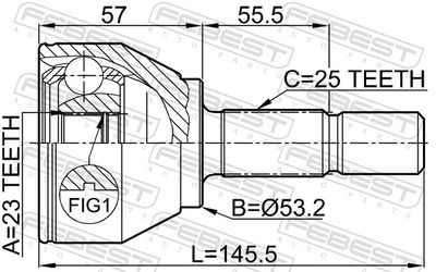 SET ARTICULATIE PLANETARA FEBEST 2110FOC 1