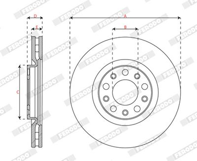 DISC FRANA FERODO DDF2882C 2