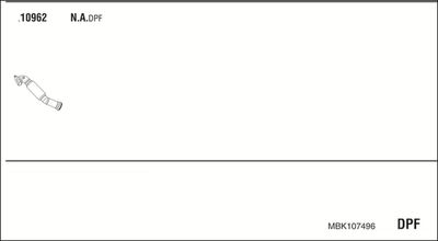 Układ wydechowy WALKER MBK107496