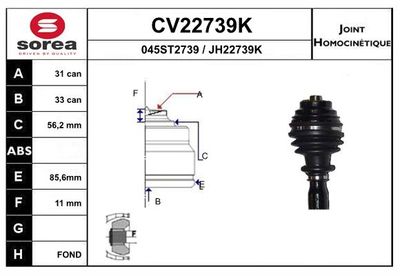 GELENKSATZ ANTRIEBSWELLE