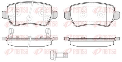 REMSA 0957.22 Тормозные колодки для KIA CEED (Киа Кеед)