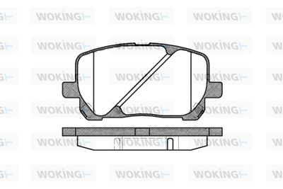 Комплект тормозных колодок, дисковый тормоз WOKING P8543.00 для TOYOTA PICNIC