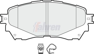 Fahren Brake Pad Set, disc brake FBP3735