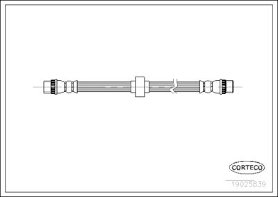 Тормозной шланг CORTECO 19025839 для RENAULT SAFRANE