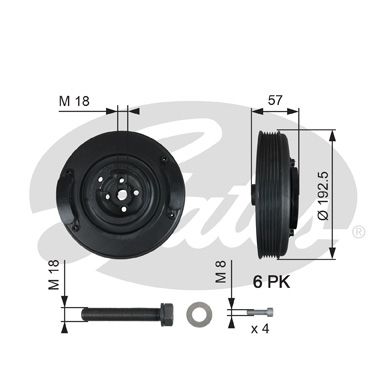 GATES TVD1033A GATES TVD1033A