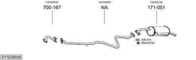 Изпускателна система BOSAL SYS09056