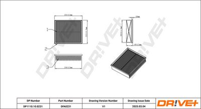 LUFTFILTER DR!VE+ DP1110100231 8