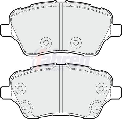 Fahren Brake Pad Set, disc brake FBP3367