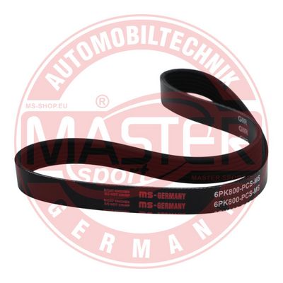 Ozubený klinový remeň MASTER-SPORT GERMANY 6PK800-PCS-MS
