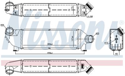 INTERCOOLER COMPRESOR NISSENS 96733 5