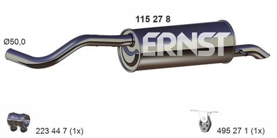 ENDSCHALLDäMPFER ERNST 115278