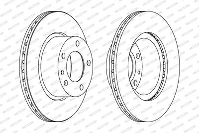 BREMSSCHEIBE FERODO DDF173 1