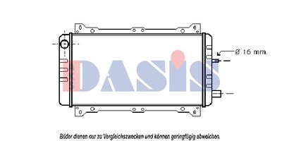 Радиатор, охлаждение двигателя AKS DASIS 090034N для FORD ORION