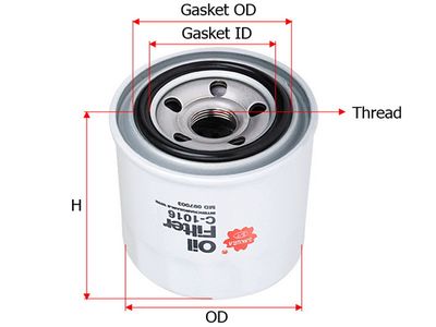 Масляный фильтр SAKURA Automotive C-1016 для KAWASAKI EN