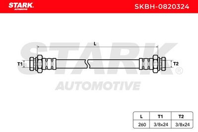 спирачен маркуч STARK SKBH-0820324