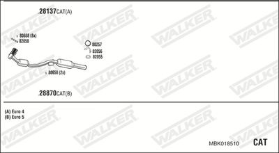 Układ wydechowy WALKER MBK018510