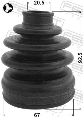 Bellow, drive shaft 0415-CY2AT