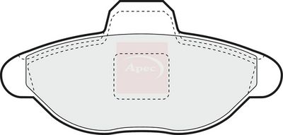 APEC Brake Pad Set, disc brake PAD1035