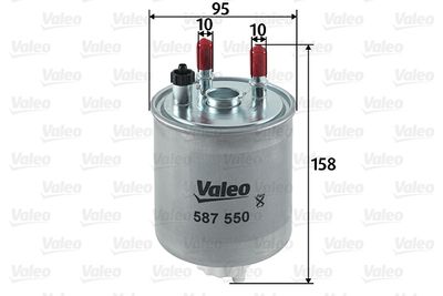 Топливный фильтр VALEO 587550 для RENAULT TWINGO