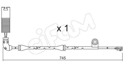 SENZOR DE AVERTIZARE UZURA PLACUTE DE FRANA