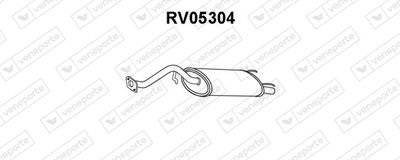 Глушитель выхлопных газов конечный VENEPORTE RV05304 для ROVER 25