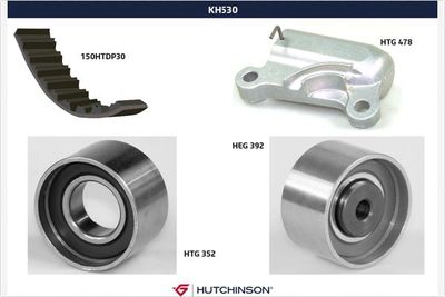 KH530 HUTCHINSON Комплект ремня ГРМ