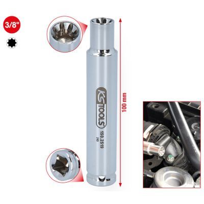 KS Tools 150.2519 Speciální nástrčný klíč 3/8" na šroubová spojení sacích potrubí