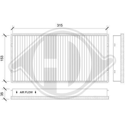 FILTRU AER HABITACLU DIEDERICHS DCI0194