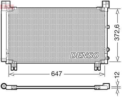 Конденсатор, кондиционер DENSO DCN50053 для LEXUS IS