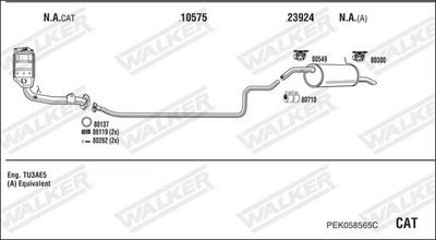 ABGASANLAGE WALKER PEK058565C