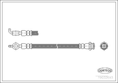 Тормозной шланг CORTECO 19032693 для MAZDA E